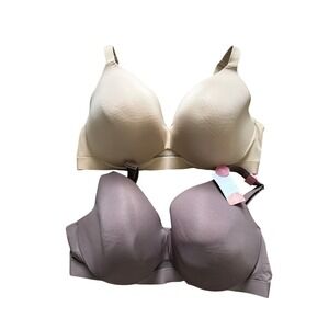 Cacique Modern Comfort Bliss Lightly Lined Full Coverage Bra 46DD 2pk Set